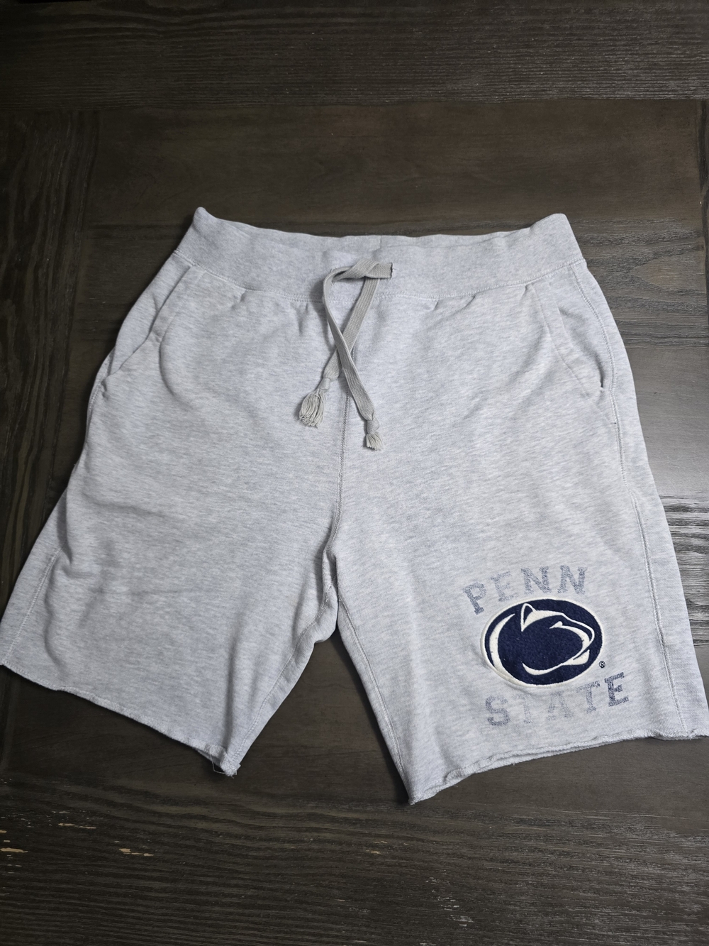 Men's Light Gray Athletic Sweat Shorts Penn State